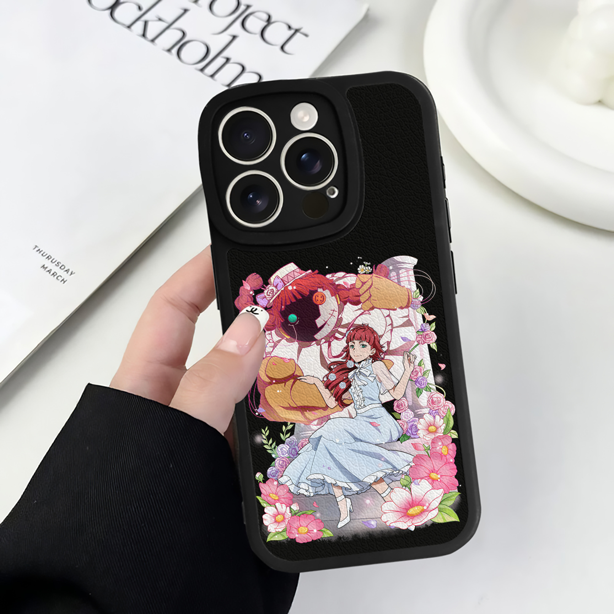 （画像用） 文豪ストレイドッグス Bungo Stray Dogs 【iPhone 16シリーズ対応】シリコンスマホケース（レザー調） 材質：シリコン